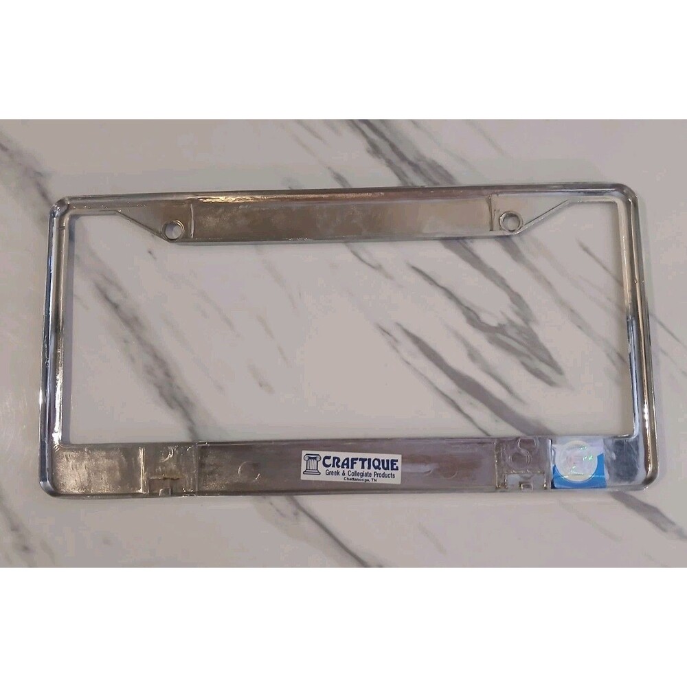 Oklahoma State University Cowboys Metal License Plate Frame Chrome Tag Cover... - Picture 2 of 6